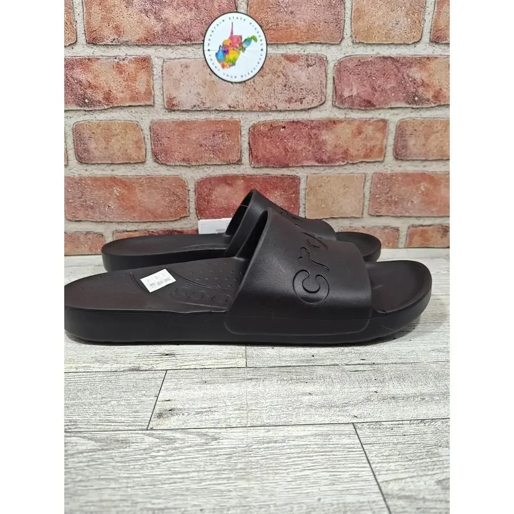 Crocs Slides US Men's Size 13 Black Slip On Breathable Waterproof New With Tags